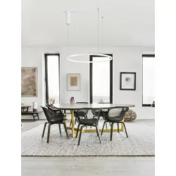 LUCES TOLUCA LE42767 black pendant LED lamp 60cm, 80cm,100cm