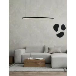 LUCES TOLUCA LE42767 black pendant LED lamp 60cm, 80cm,100cm