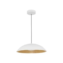 LUCES VALLES LE42805 pendant lamp LED white, black with wooden center