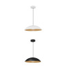 LUCES VALLES LE42805 pendant lamp LED white, black with wooden center