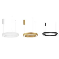 LUCES SONORA LE42807/8/9 pendant lamp LED 60cm-100cm wh, bk, gold