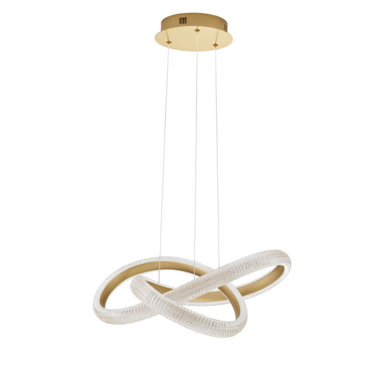 LUCES AMECA LE42816  pendant LED lamp 41,5W gold + white acrylic