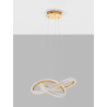 LUCES AMECA LE42816  pendant LED lamp 41,5W gold + white acrylic