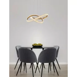 LUCES AMECA LE42816  pendant LED lamp 41,5W gold + white acrylic