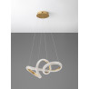 LUCES AMECA LE42817 hanging lamp LED 42W gold with acrylic decorations