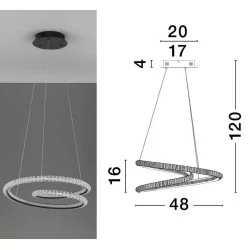 LUCES TEPIC LE42819 lampa wisząca LED 45W