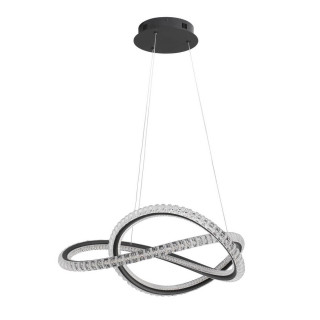 LUCES TEPIC LE42820 black elegant pendant LED lamp 56W silicon