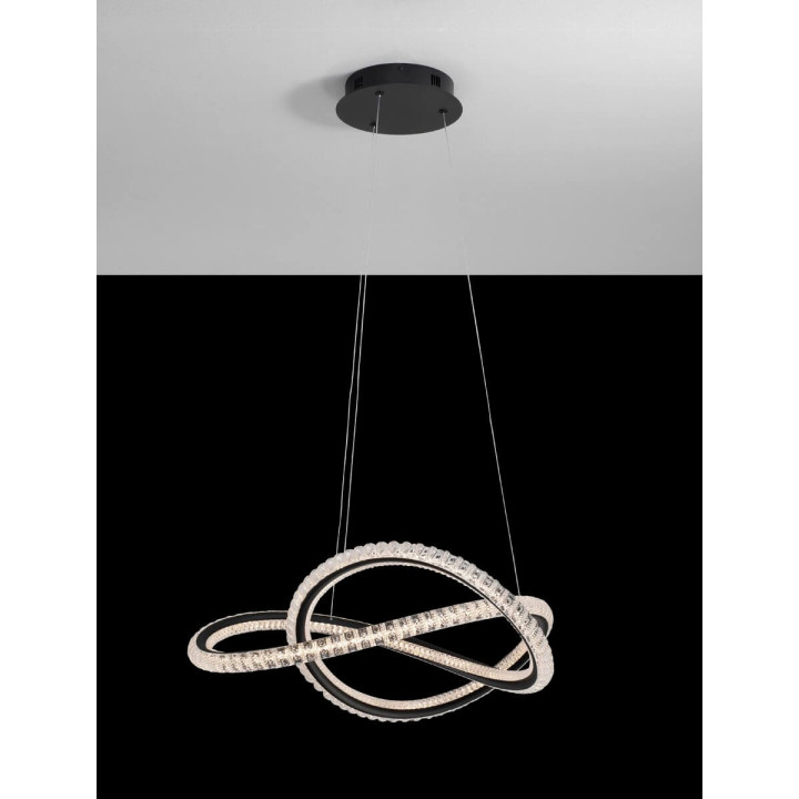LUCES TEPIC LE42820 lampa wisząca LED 56W czarna