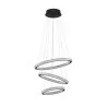 LUCES TEPIC LE42822 pendant lamp round 3 circles black LED 69W