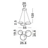 LUCES GARCIA LE42826, LE42827 pendant lamp LED 28W