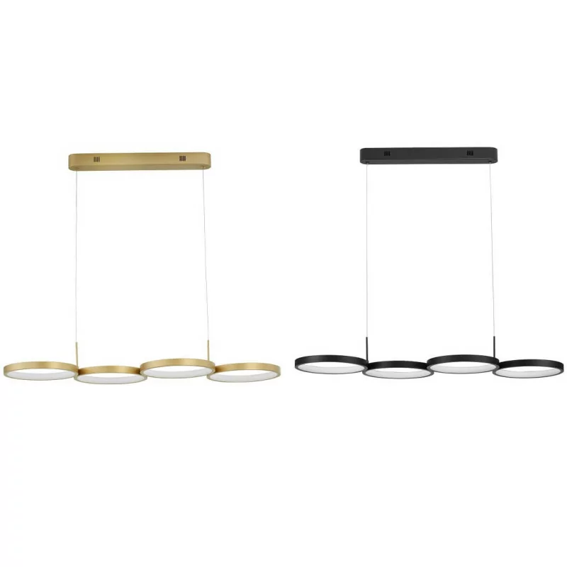 LUCES GARCIA LE42828/9 pendant LED lamp 41W gold black elegant style