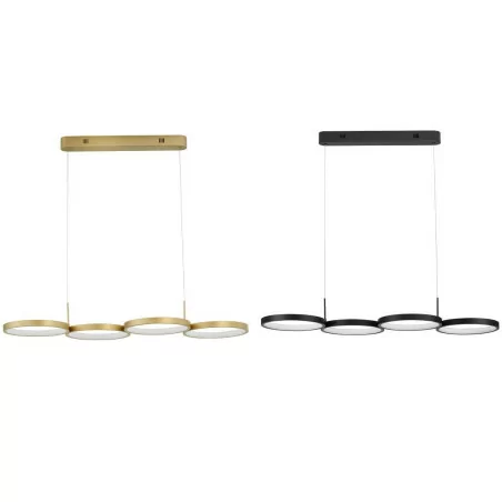 LUCES GARCIA LE42828/9 pendant LED lamp 41W gold black elegant style