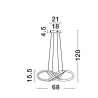 LUCES CHIAPAS LE42834 lampa wisząca LED 54W