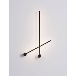 LUCES TECOMAN LE42850/1 oblong LED wall lamp 90cm white, black