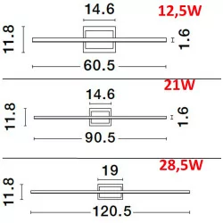 LUCES HIDALGO LE42861 kinkiet ścienny LED