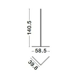 LUCES ZAPOPAN LE42878, LE42879 podłogowa LED 18W 140cm