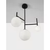 LUCES LE42884 URUAPAN black ceiling lamp 3xG9 white balls