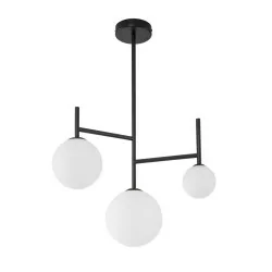 LUCES LE42884 URUAPAN black ceiling lamp 3xG9 white balls