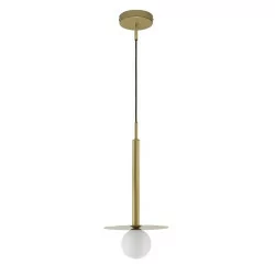 LUCES LE42886 URUAPAN black, gold ball pendant lamp 1xG9