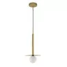 LUCES LE42886 URUAPAN black, gold ball pendant lamp 1xG9