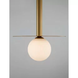 LUCES LE42886 URUAPAN black, gold ball pendant lamp 1xG9