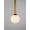 LUCES LE42886 URUAPAN black, gold ball pendant lamp 1xG9