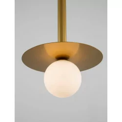 LUCES LE42886 URUAPAN black, gold ball pendant lamp 1xG9