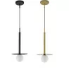 LUCES LE42886 URUAPAN black, gold ball pendant lamp 1xG9