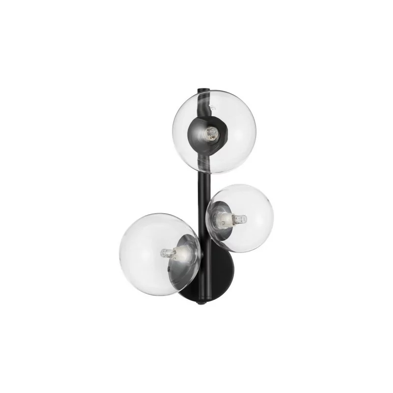 LUCES PARLA LE42882 black wall lamp 3 balls