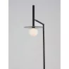 LUCES MORELOS LE42889 black floor lamp 165cm ball 1xG9