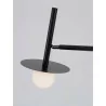 LUCES MORELOS LE42889 black floor lamp 165cm ball 1xG9