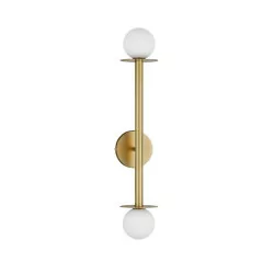 LUCES MORELOS LE42893, LE42894 gold, black wall lamp 2 balls