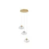 LUCES NAYARIT LE42900 gold pendant lamp 3xG9 vintage style