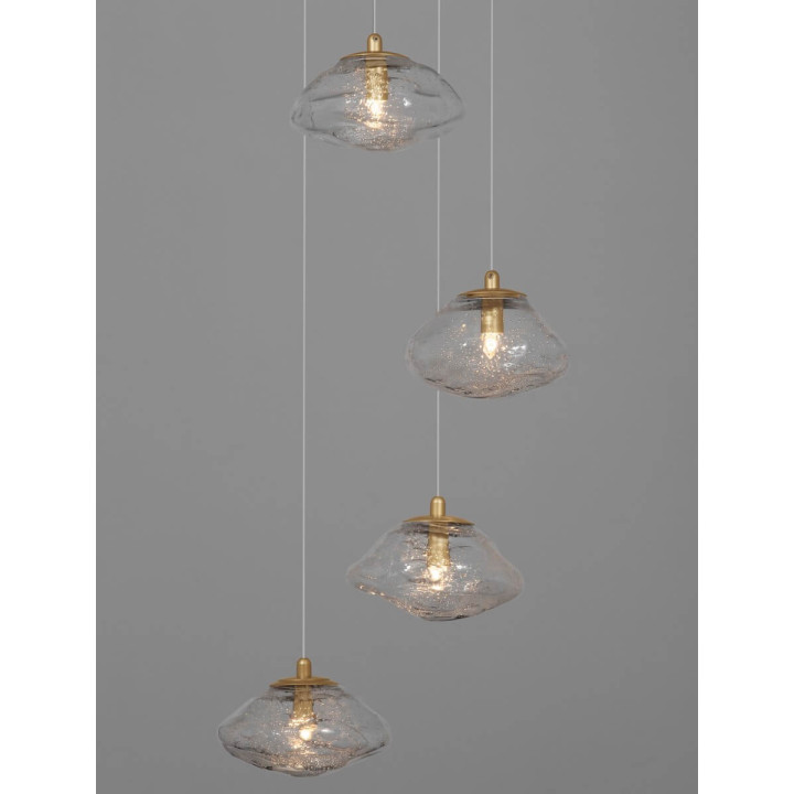 LUCES NAYARIT LE42901 gold pendant lamp 5xG9 vintage style
