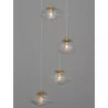 LUCES NAYARIT LE42901 gold pendant lamp 5xG9 vintage style