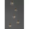 LUCES CABRAL LE42903 lampa wisząca złota 5xG9