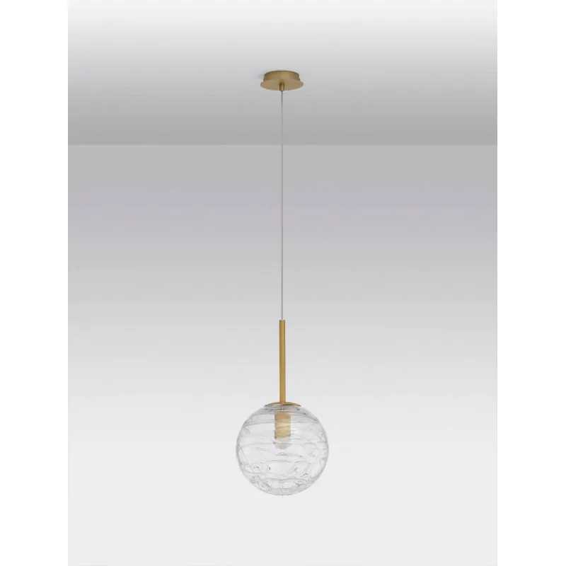 LUCES CABRAL LE42905 złota wisząca vintage 25cm