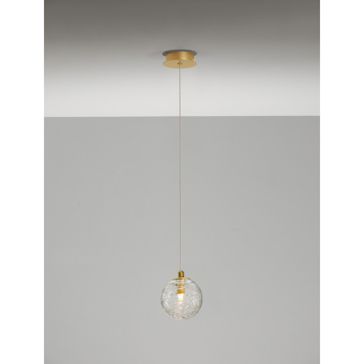 LUCES CABRAL LE42906 złota wisząca kula 12cm