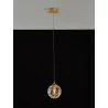 LUCES CABRAL LE42906 gold pendant lamp small ball 12cm glass