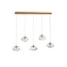 LUCES NAYARIT LE42902 gold pendant lamp vintage style, thick glass