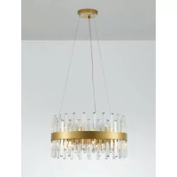 LUCES CHOLULA LE42907/8 gold pendant lamp with crystals