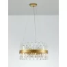 LUCES CHOLULA LE42907/8 gold pendant lamp with crystals