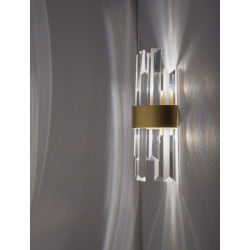 LUCES CHOLULA LE42910 wall LED lamp gold wuth crystals