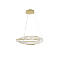 LUCES BAUTA LE42912/13 gold LED pendant lamp with crystals 60cm, 80cm