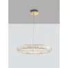 LUCES LE42915/6 BAUTA gold or silver  pendant lamp with crystals LED 40W or 47W