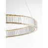 LUCES LE42915/6 BAUTA gold or silver  pendant lamp with crystals LED 40W or 47W