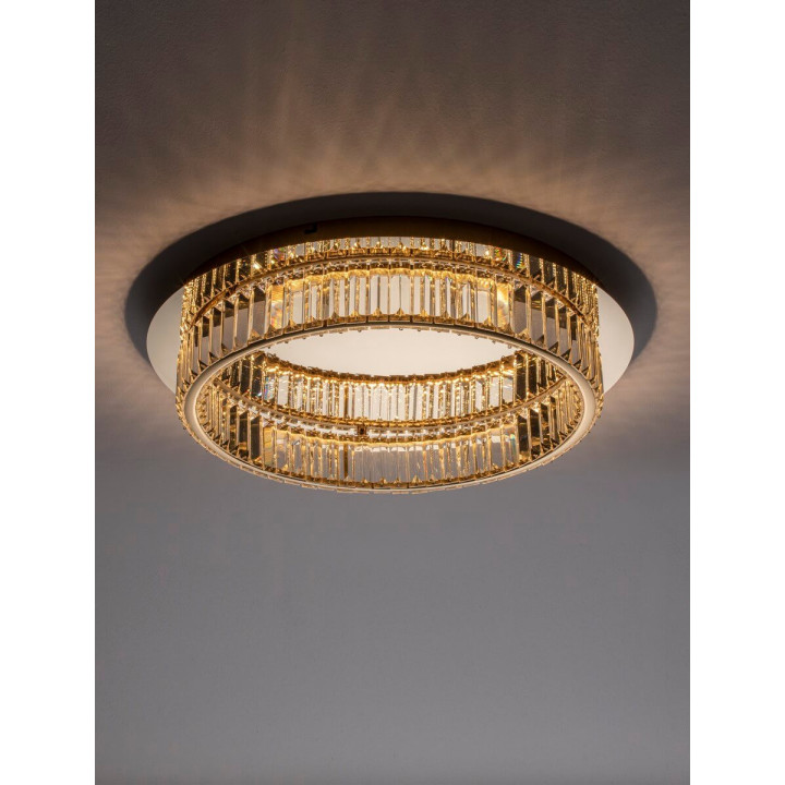LUCES BAUTA LE42918/9, LE42678/9 plafon LED srebrny, złoty 50cm, 60cm