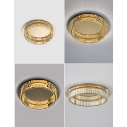 LUCES BAUTA LE42918/9, LE42678/9 ceiling LED lamp gold or silver