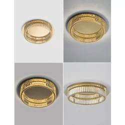 LUCES BAUTA LE42918/9, LE42678/9 plafon LED srebrny, złoty 50cm, 60cm