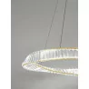 LUCES BAUTA LE42912/13 gold LED pendant lamp with crystals 60cm, 80cm